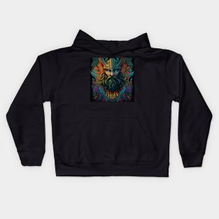 trippy Viking Kids Hoodie